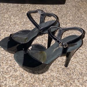Black cocktail high heels for work. Brand new.